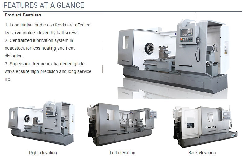 Horizontal CNC Pipe Threading Lathe Machine Tool