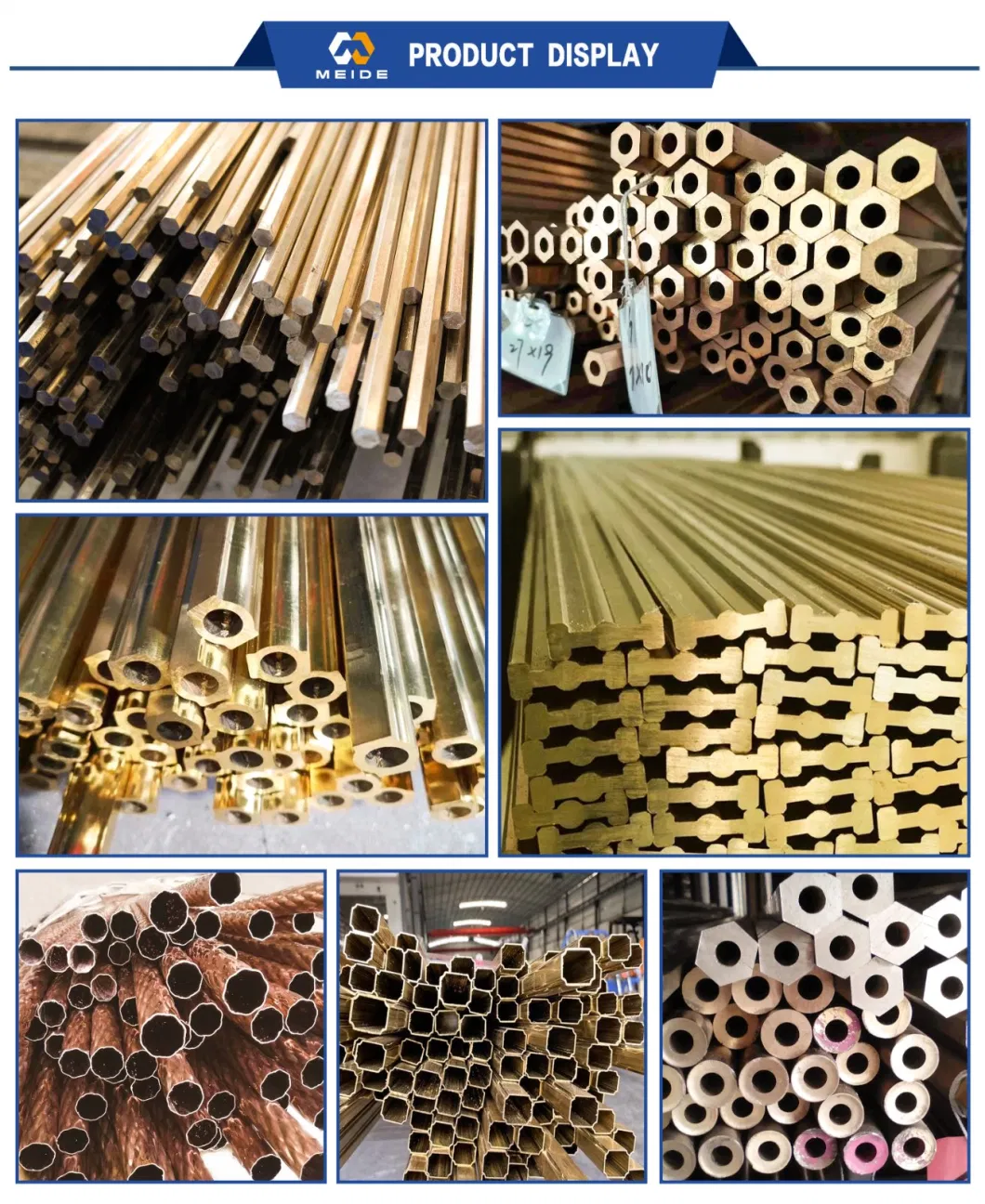 Open Die Customized C35300 C48600 Condenser Brass Alloy Square Tube/Rectangular/Hexagonal Copper Tube