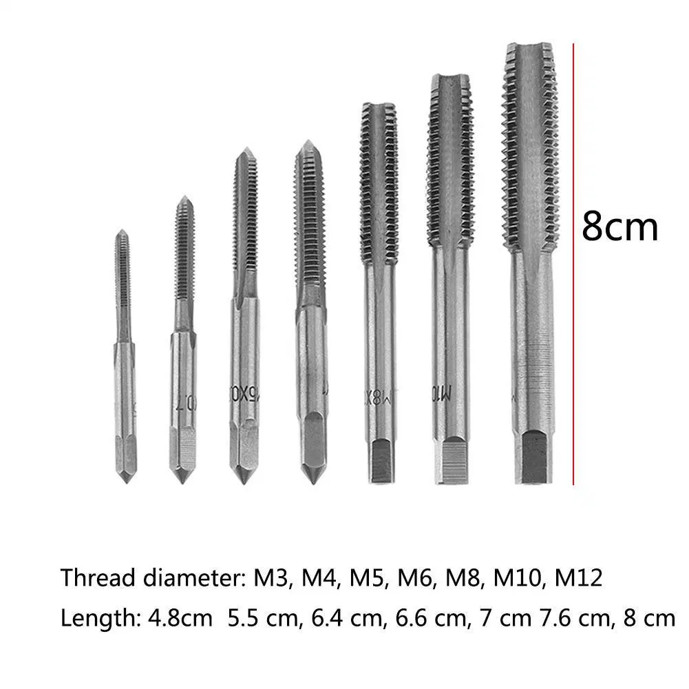 Grewin- Top Quality HSS Spiral Flute Machine Taps Threading Cutting Taps Screw Taps M8*1.25 for CNC Tool