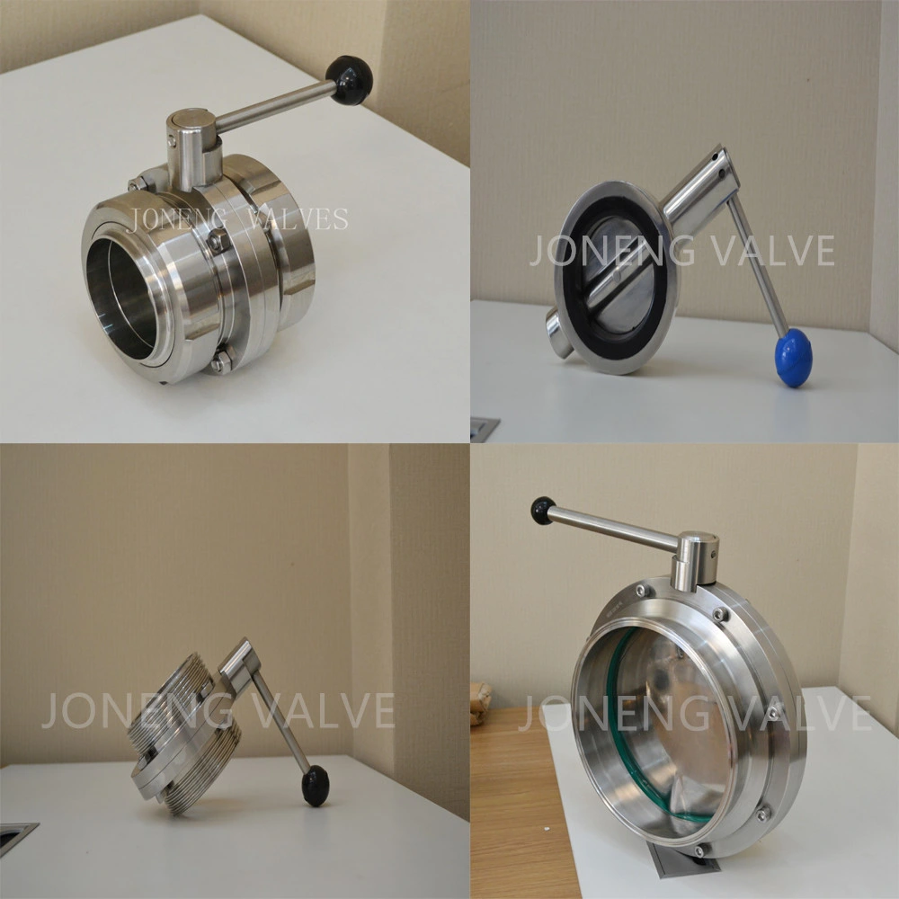 Joneng Stainless Steel Hygienic Grade Manual Male Threaded Butterfly Valve (JN-BV 1006)