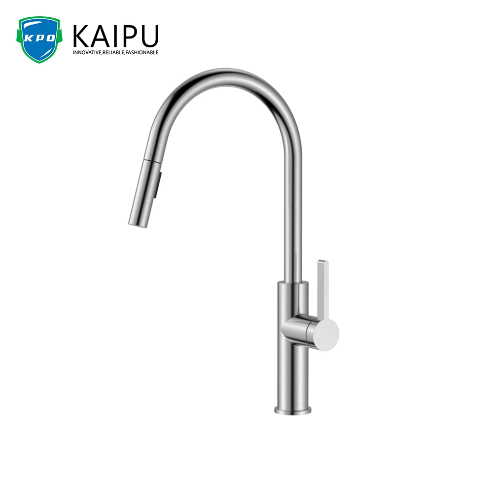 Pull Down Kitchen Mixer Brushed Nickel