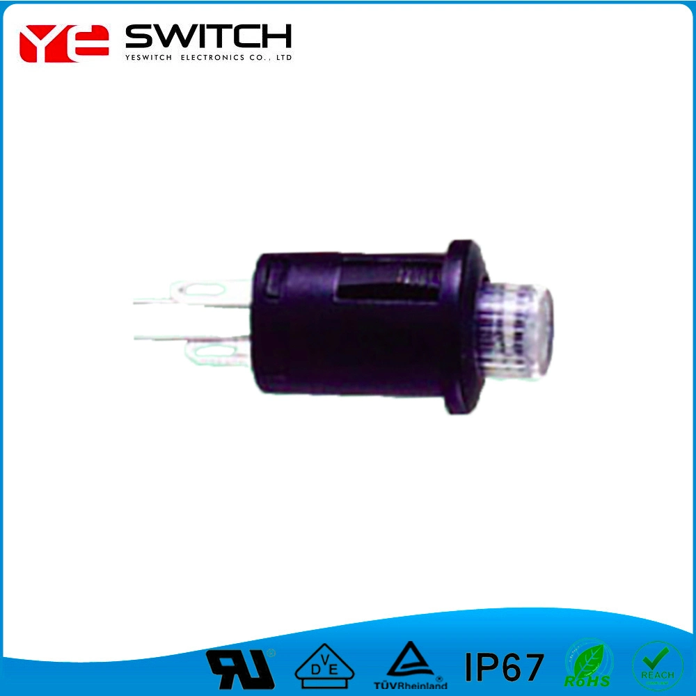 Momentary Golden Contact Auto Push Button Switch with Lamp