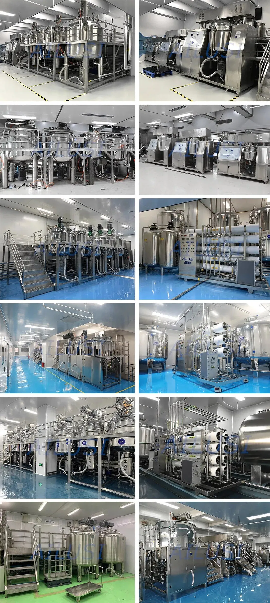 Ailusi Chemical Production Machine Conical Emulsifier Food Mixer Homogenizer System High Shear Mixing Motor Electric Mixers Machine