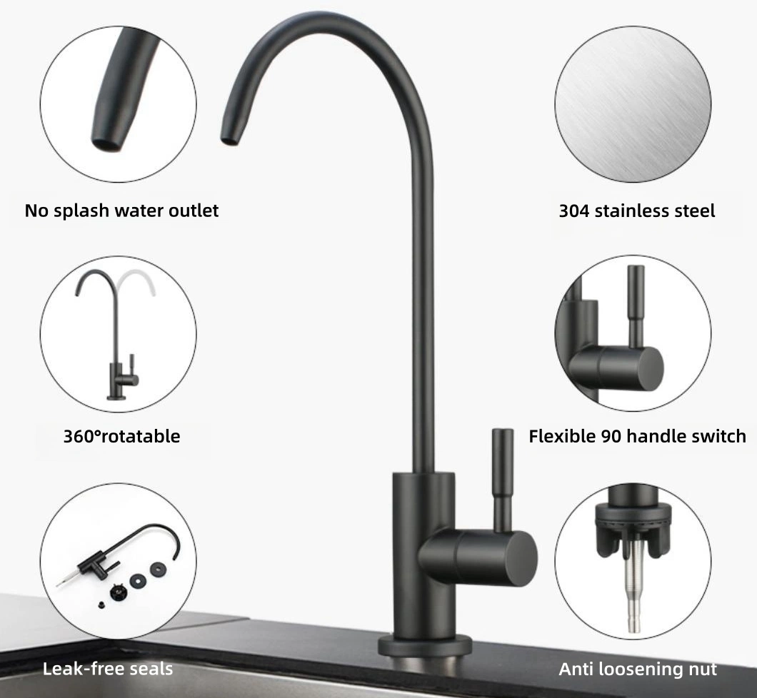 Household Electric Smart Display Kitchen Faucet for Fast Flow RO System 3 Point Water Purifier with Large Screen Display with TDS