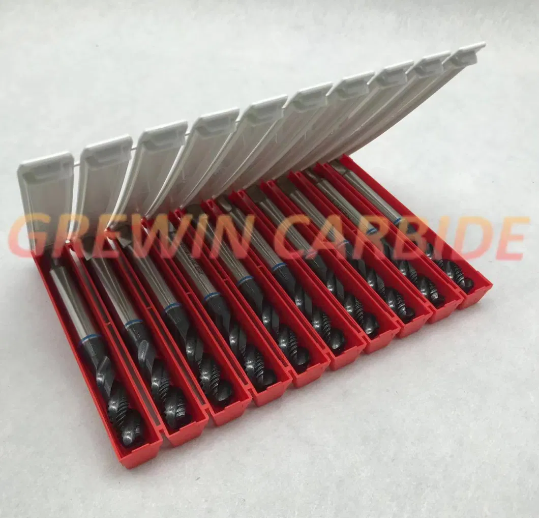 Grewin- Top Quality HSS Spiral Flute Machine Taps Threading Cutting Taps Screw Taps M8*1.25 for CNC Tool