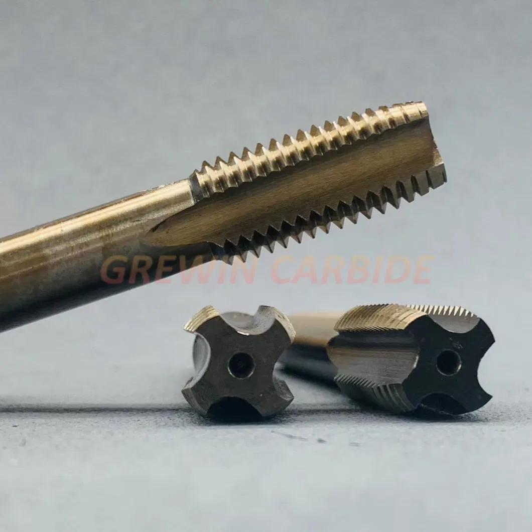 Grewin-HSS M35 Straight Flute Hand Taps Sets for Stainless Steel Threading with Titanium Coating