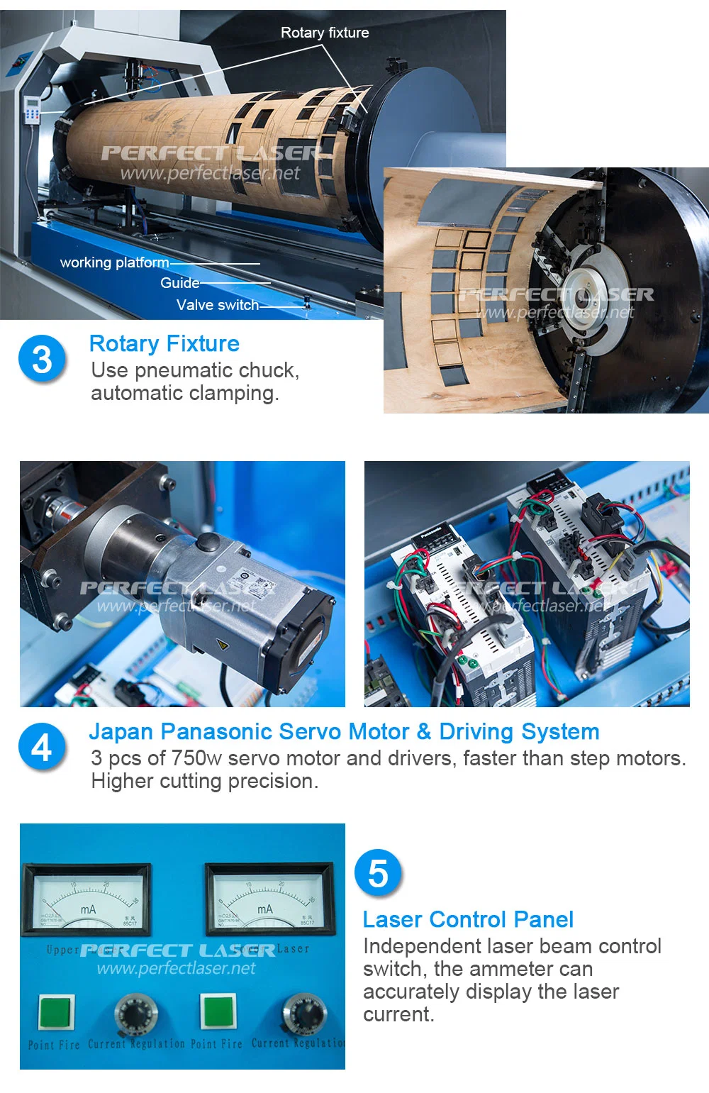 Rotary Round Die Plywood Board Laser Cutting Machine