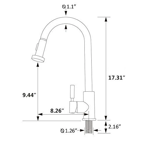 Kitchen Sink Stainless Steel Multi-Function Large Single Tank Kitchen Faucet