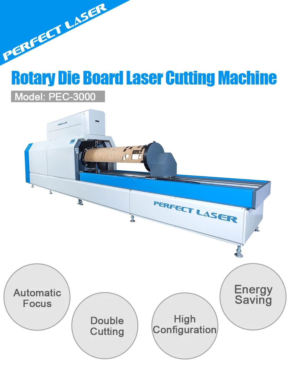 Rotary Round Die Board 300W 400W Laser Cutting Machine