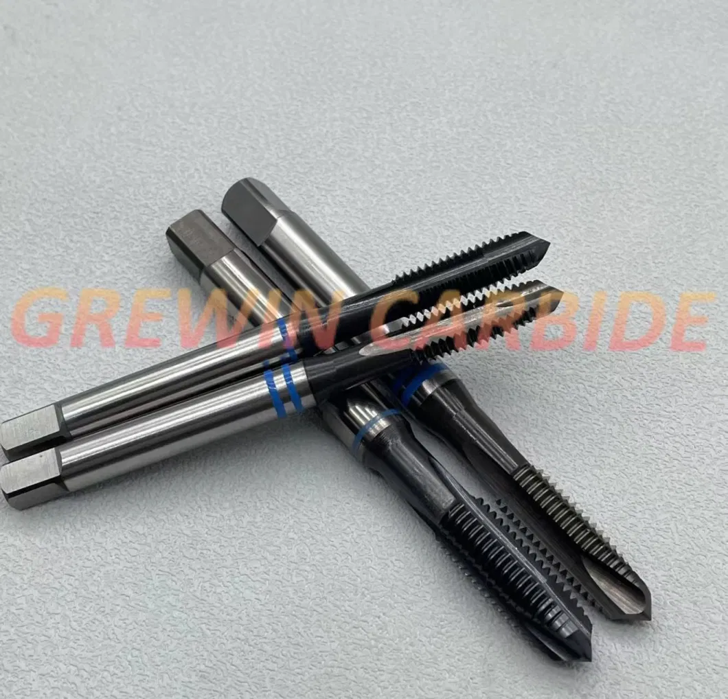 Grewin High Quality Tools CNC Machine Tools Hsse Spiral Point/ Tip Taps with Blue Ring for Stainless Steel