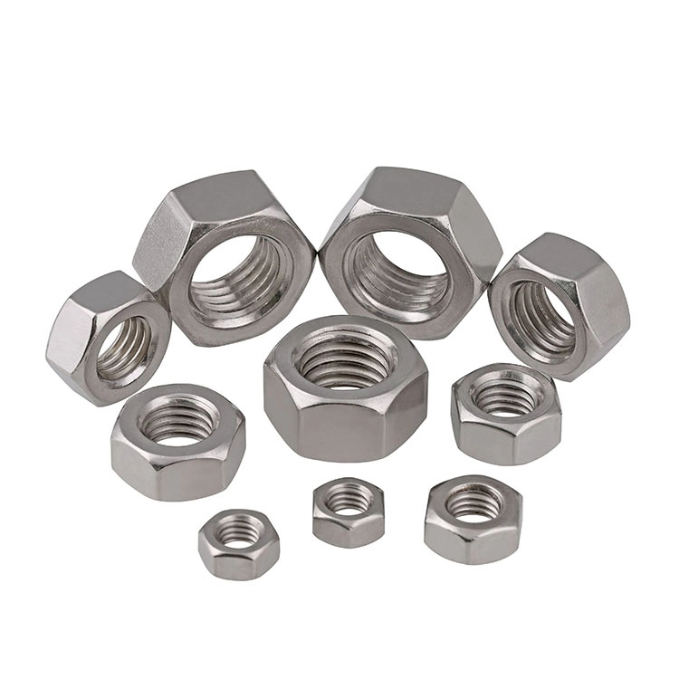 DIN934 Stainless Steel A2 A4 SS304 SS316 Hex Nut M16 M28 M30 M12 M26 M40