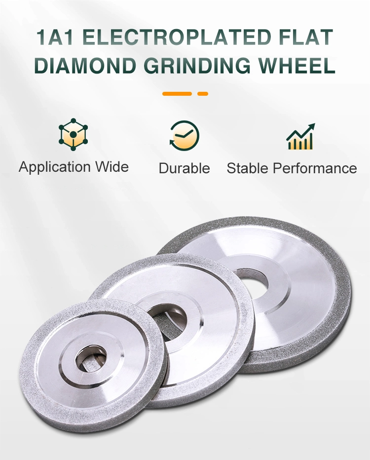 Diamond Coated Wheel 5 Inch 1A1 Electroplated Diamond Grinding Wheel