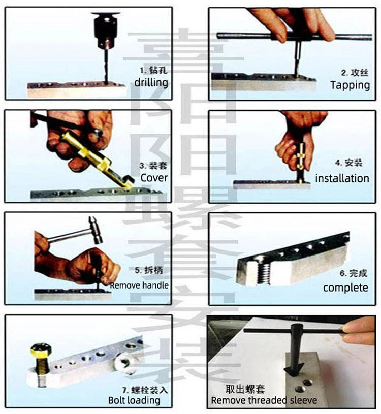 Sheath Installation Tool Steel Wire Thread Sleeve M5*0.8