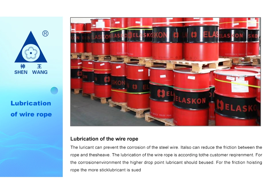 Wire Steel Rope for Petroleum Drilling 6X19+Iws