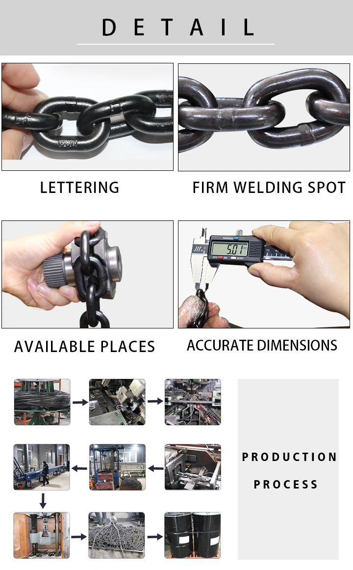 China Factory Manufacture G43 G70 G80 Supply Lifting Long Link Load Chain for Chain Block