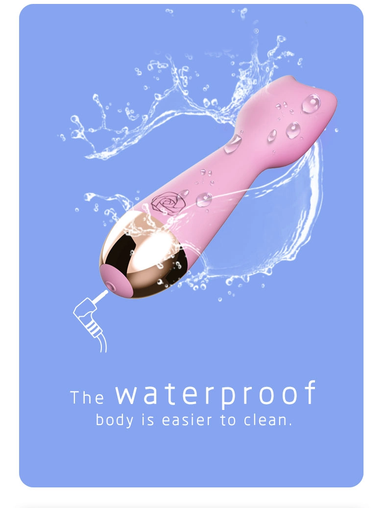 Powerful Mini Waterproof Handheld Cordless Wand Massager for Neck Shoulder Back Body Massage Gun for Women Vibrator