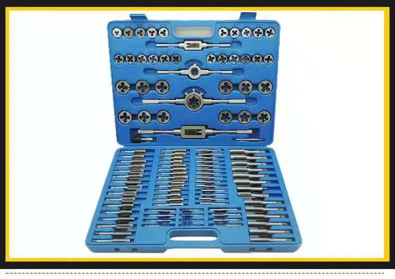 M3-M12 with Adjustable Tap Reamer Wrench Thread Metric Plug Tap Drill Bits Set