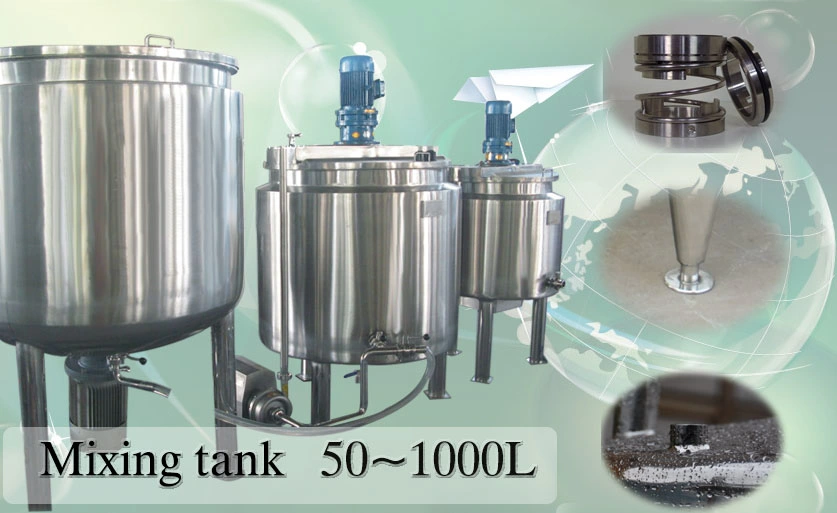 500L Mixing Tank Electric Heating Mixing Tank for Ice Cream