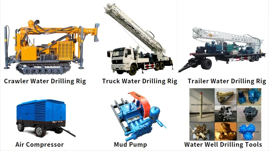 400m Open Air Wheeled Truck off-Road Bore Well Water Tap Drilling Machine