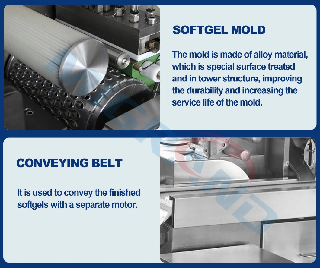 Four Sets of Free Rotary Die Rollers Softgel Encapsulation Machine