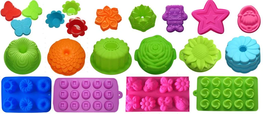 Non-Slip Silicone Round Plate Cake Mould Plate Silicone Cake Mold