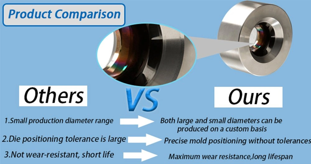 Nano Coated Diamond Wire Drawing Dies for Copper Aluminum Alloys Stainless Steel Wires and Tubes