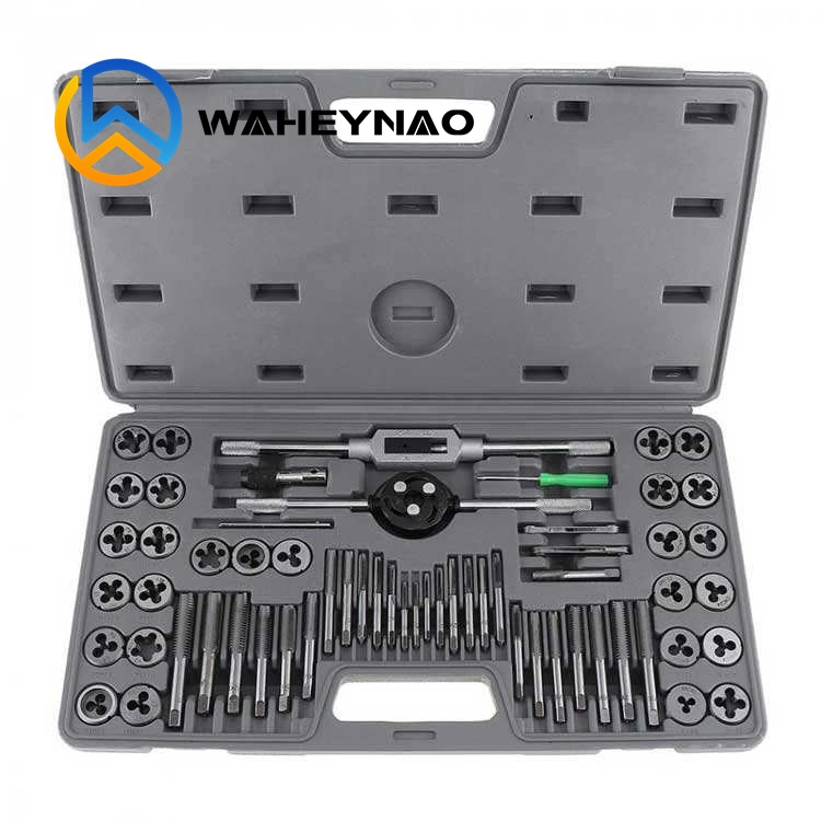 Waheynao High-Quality Threading Tap and Die Set - 12PCS/20 PCS/40PCS/60PCS/110PCS (Metric &amp; Imperial)