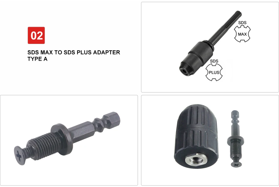 40cr Adaptor 1/2&quot; - 20 Unf SDS Plus Adaptor with Screw