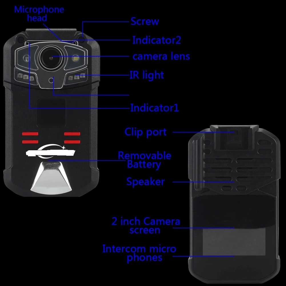 Waterproof Portable WiFi Video Recorder Walkie Talkie Camera