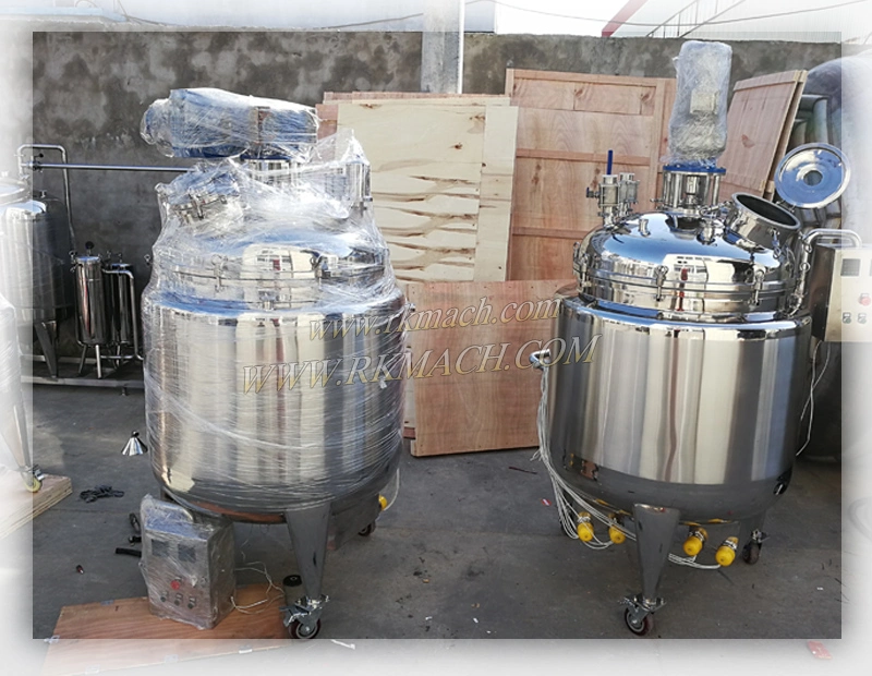 500L Mixing Tank Cosmetic Creams Sanitizer Emulsifying Mixer Homogenizer