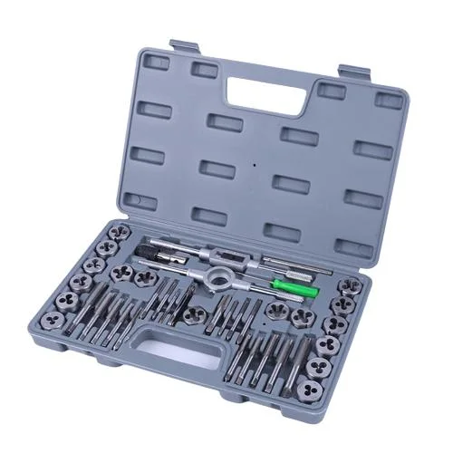 40PCS Tap Die Set Metric Tap and Die Set in Hand Tool Box Carbon Steel Material