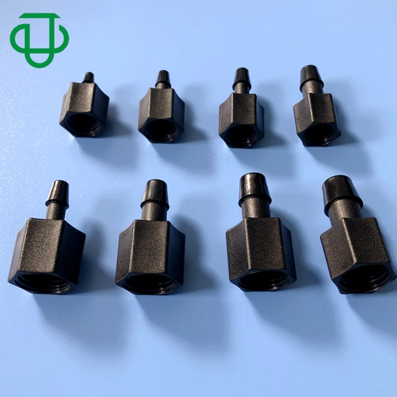 7.9mm ID Tubing G1/2&quot; Male Threading in-Line Plastic Hose Barb Fittings Thread Connector