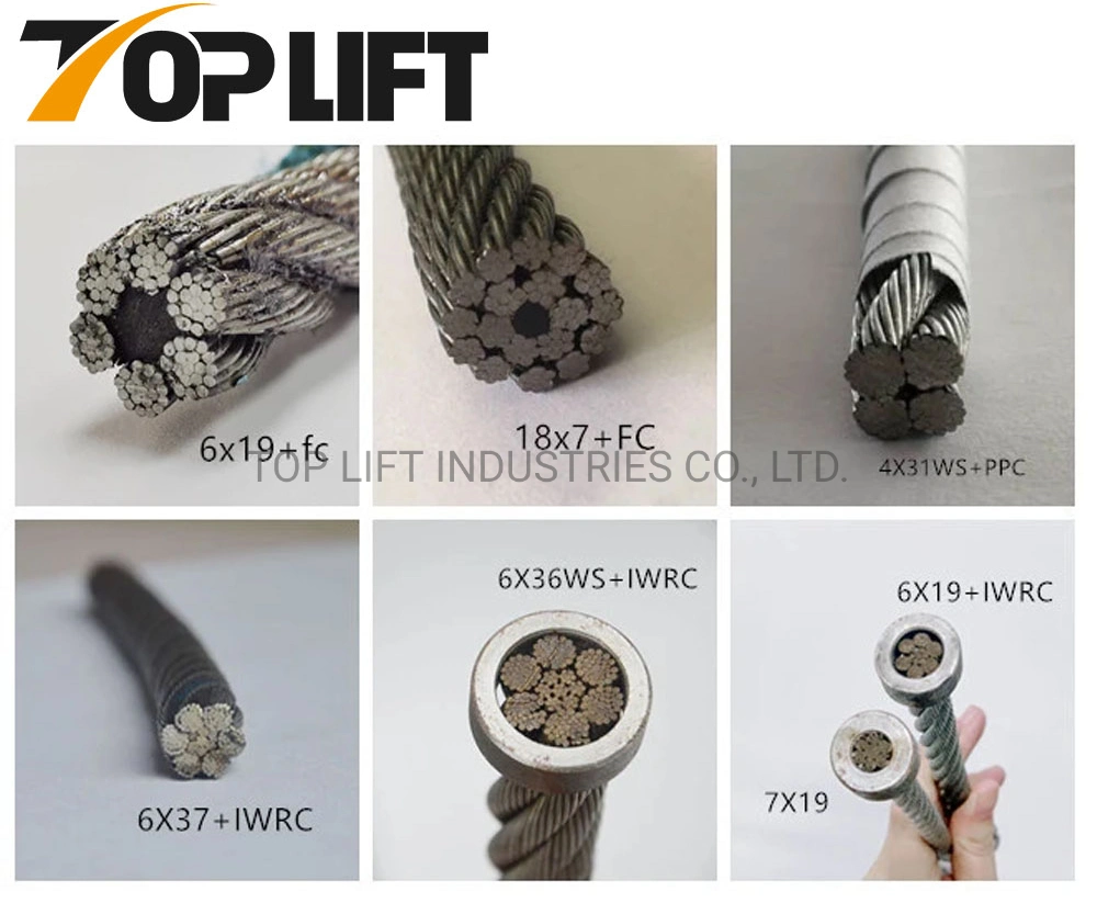 6X19+FC Galvanized / Ungalvanized Steel Wire Rope