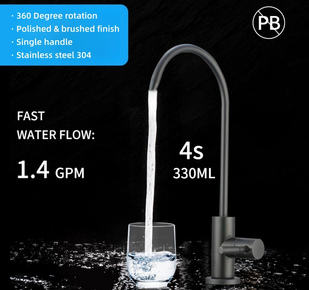 Household Electric Smart Display Kitchen Faucet for Fast Flow RO System 3 Point Water Purifier with Large Screen Display with TDS