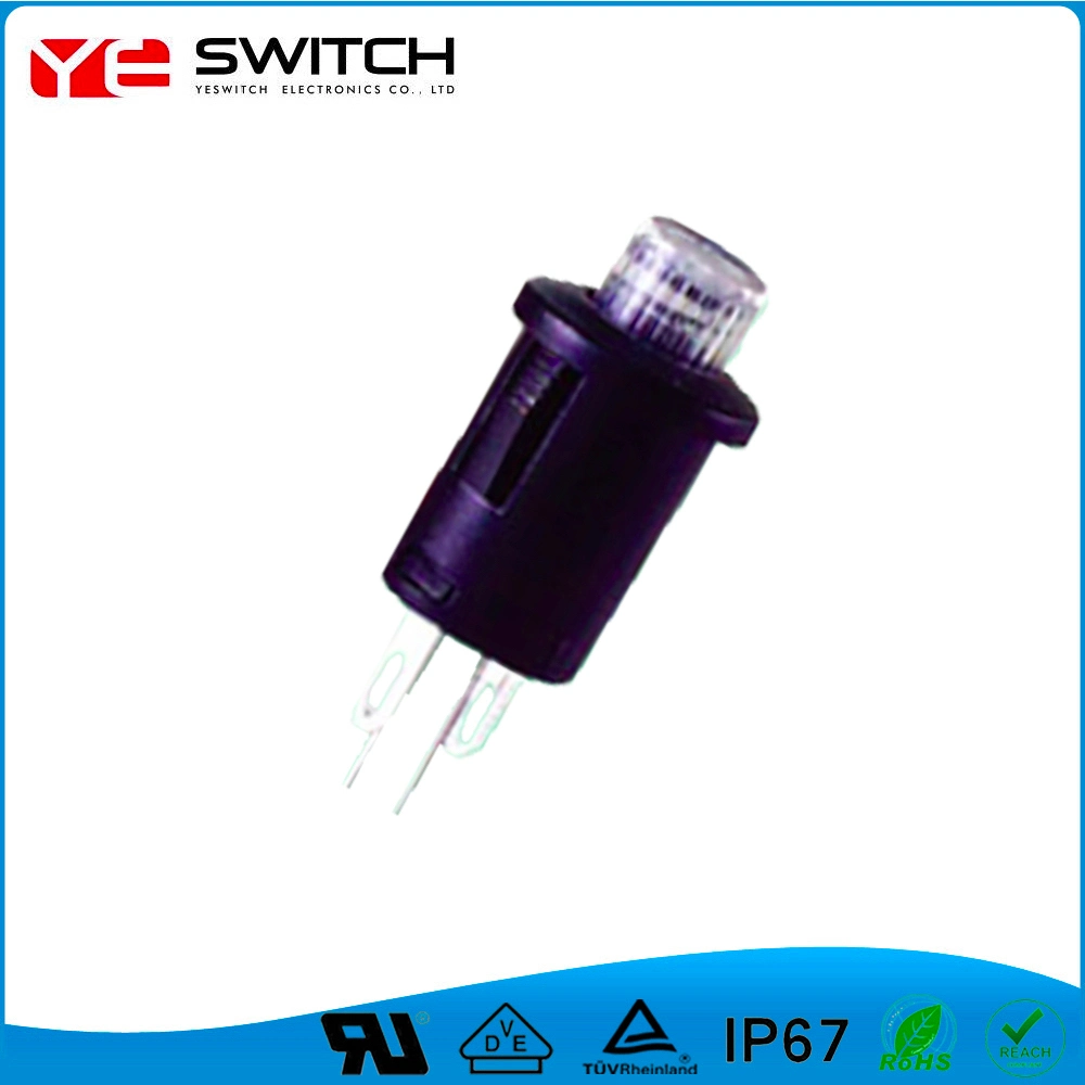 Momentary Golden Contact Auto Push Button Switch with Lamp