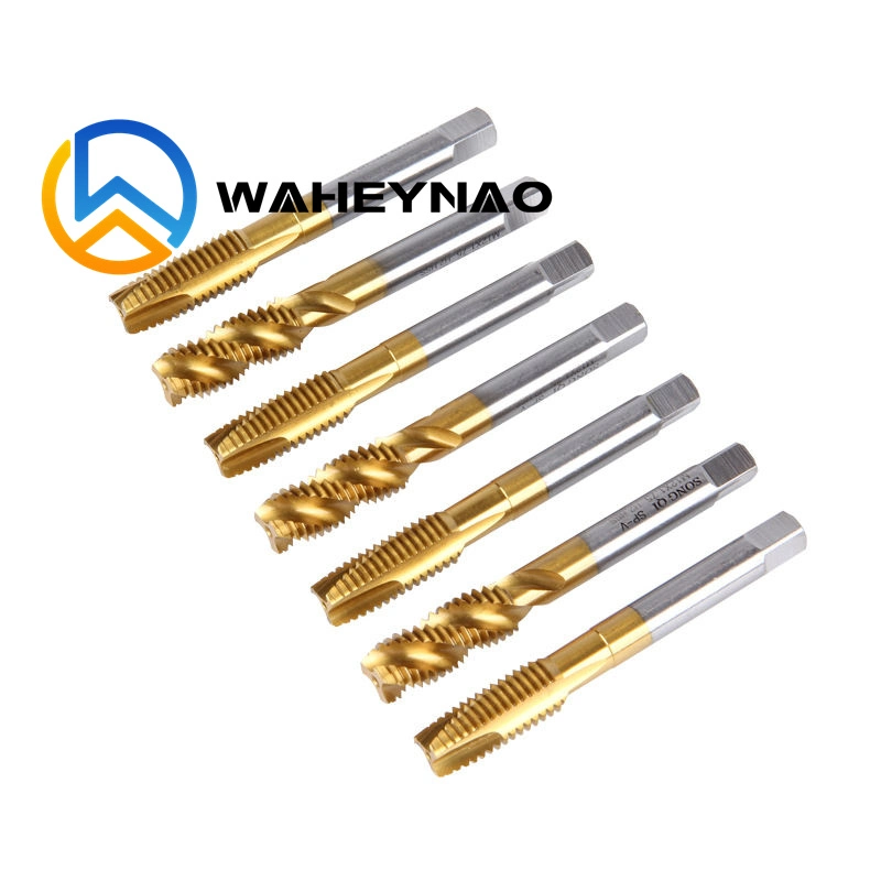 Waheynao M2 to M52 Hand Machine HSS Cobalt Screw Tap with Straight spiral Flute spiral Point