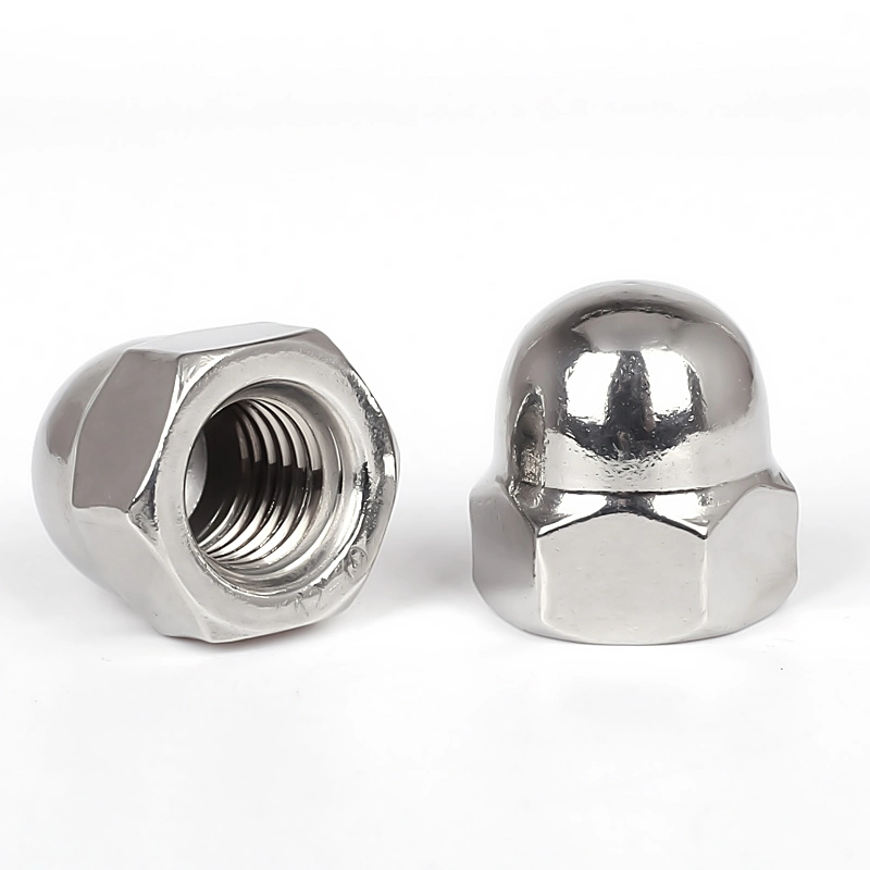 All Sizes SUS 304 316 Hex Domed Nuts Stainless Steel Cap Nuts