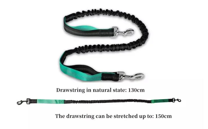 Customized Logo 5 FT Strong Padded Handle Highly Reflective Threads Rope Dog Leash for Sale