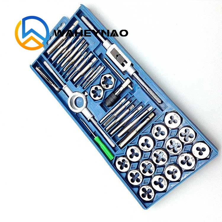 Waheynao High-Quality Threading Tap and Die Set - 12PCS/20 PCS/40PCS/60PCS/110PCS (Metric &amp; Imperial)