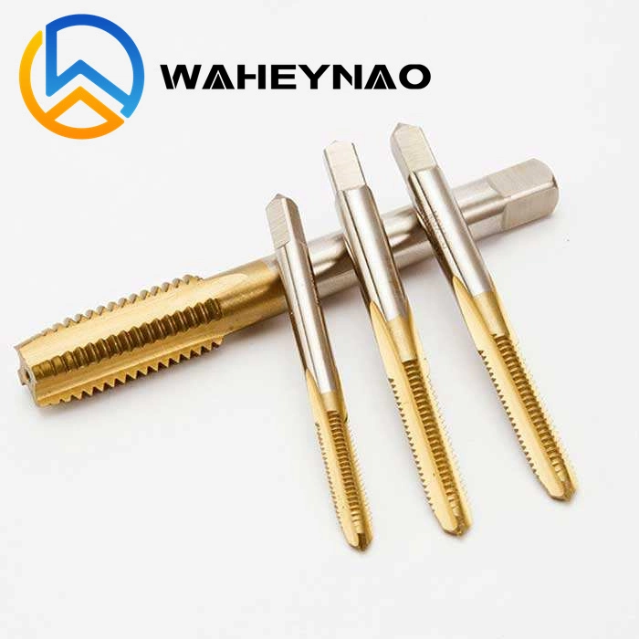 Waheynao High-Quality JIS Standard Ex-Pot Tap Cobalt Lengthening 80L100L150L HSS Machine Tap M2 M3 M4 M5 M6 M8 M12 Tin Coated Tip Tap