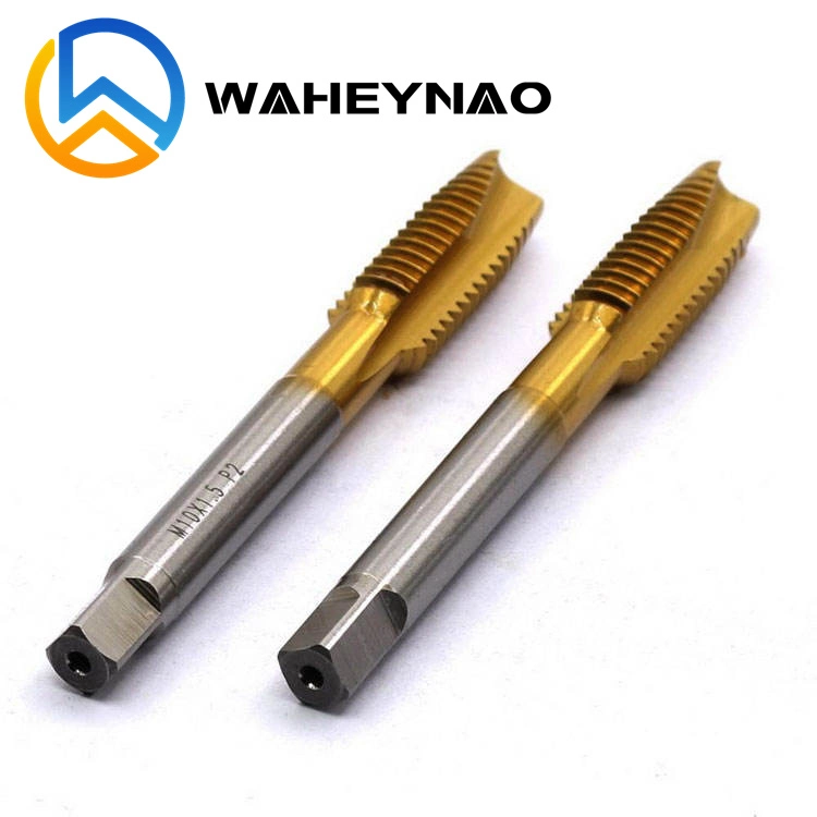 Waheynao High-Quality JIS Standard Ex-Pot Tap Cobalt Lengthening 80L100L150L HSS Machine Tap M2 M3 M4 M5 M6 M8 M12 Tin Coated Tip Tap