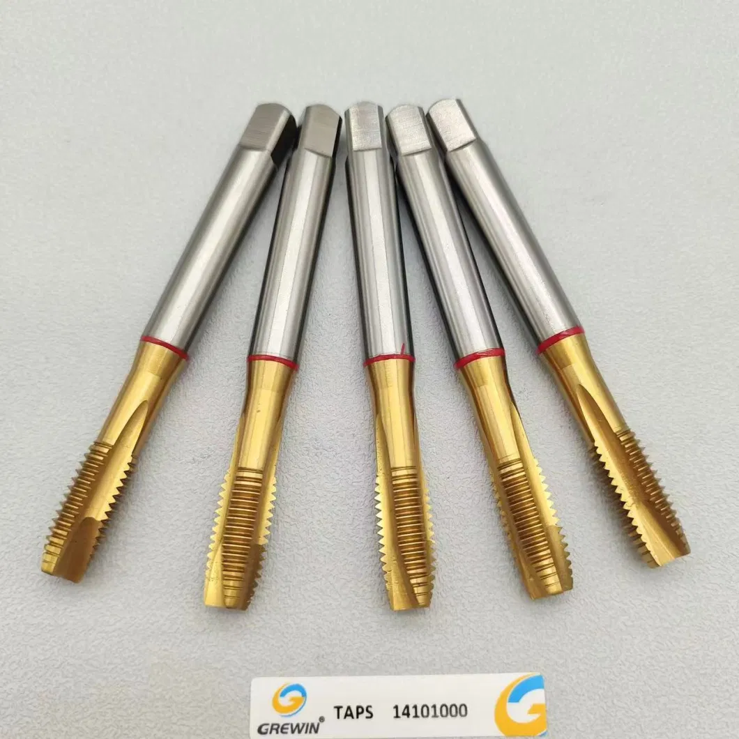 Grewin-Wholesale Professional CNC Machine Taps with 5% Cobalt Hsse DIN371 DIN376 Taps High Speed Steel Spiral Tap Straight Tap Tip Taps