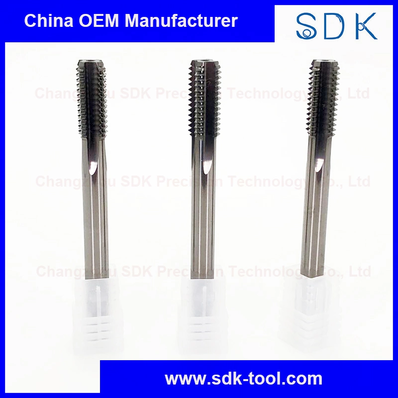 Tungsten Carbide Straight Flute Cutting Taps for Steel