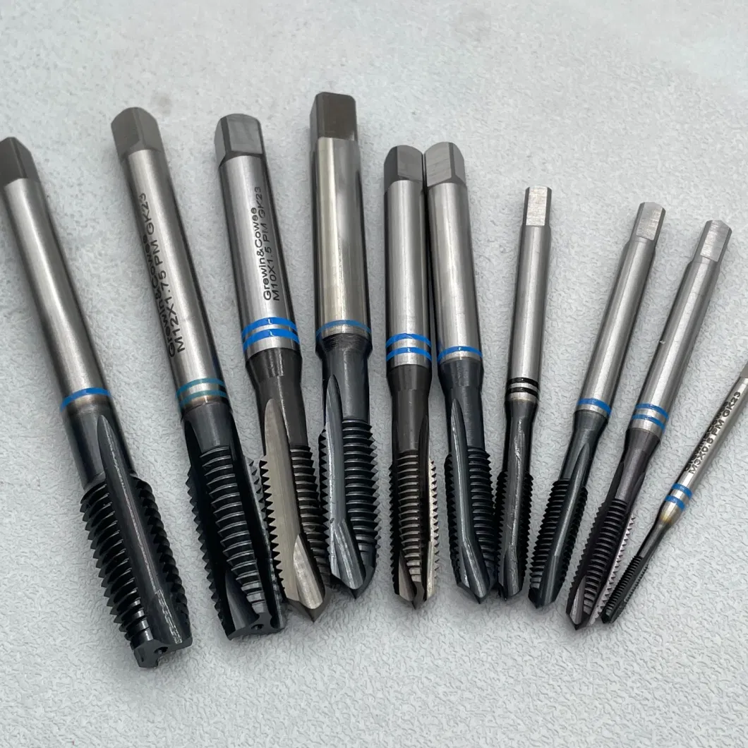 Gw-M8*1.25 mm Tin Coated HSS-Pm Machine Straight Screw Pointed Taps Tapping Thread Forming Tap