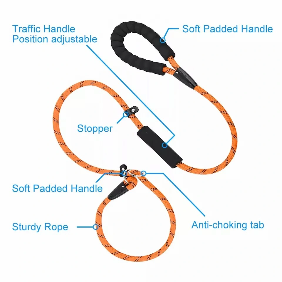 New Reflective Threads Nylon Durable Dog Leash