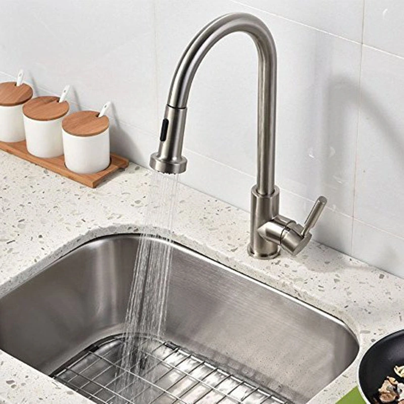 Kitchen Sink Stainless Steel Multi-Function Large Single Tank Kitchen Faucet