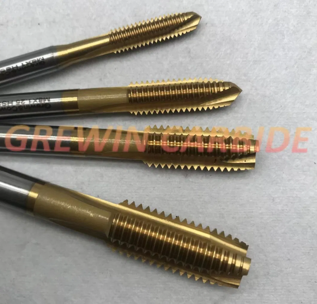 Grewin High Quality Tools CNC Machine Tin Coating Tip Machinetaps Spiral Point Taps