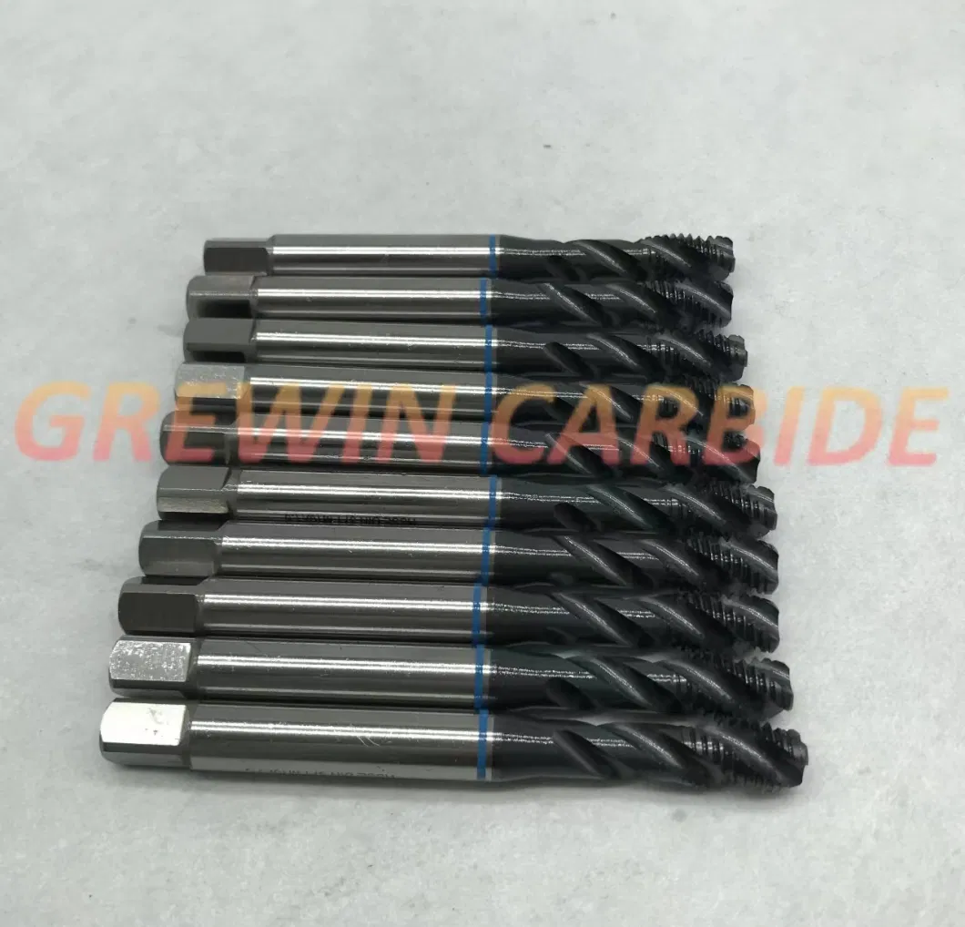 Grewin- Top Quality HSS Spiral Flute Machine Taps Threading Cutting Taps Screw Taps M8*1.25 for CNC Tool