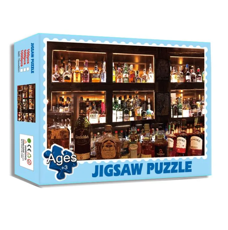 Custom Magnetic Box Die Cut Paper Jigsaw Puzzle Magnetic Toy Set