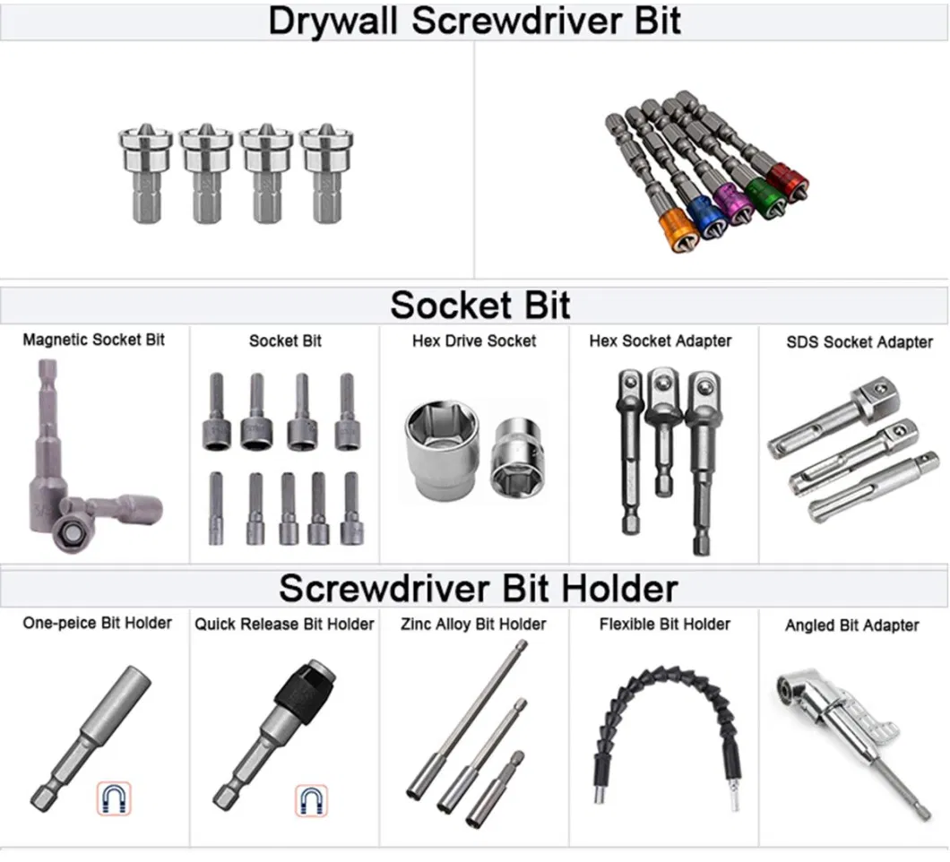 Magnetic Drill Bit Holder with Magnetic Nut Driver